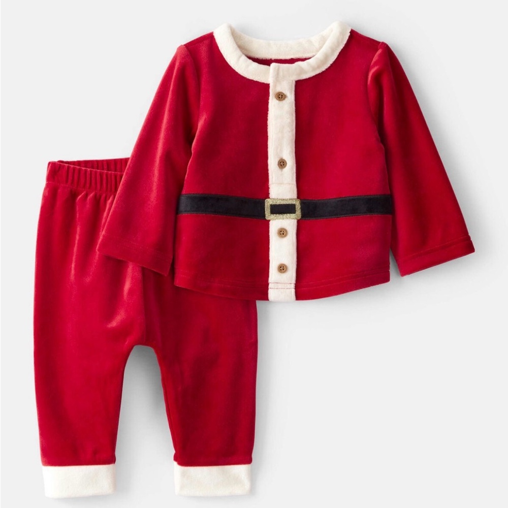 Adorable Red Baby Santa Outfit